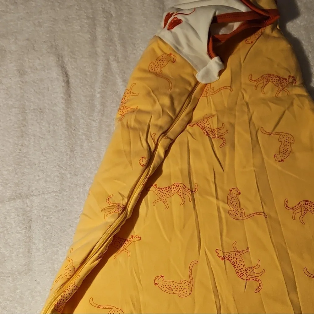 Miracle Baby Baby Sleeping Bag 0-6 Months Yellow Animal Print Cotton Polyester